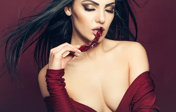 Face, model, hair, hands, makeup, lips, beauty