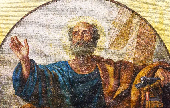 Mosaic, tile, religion