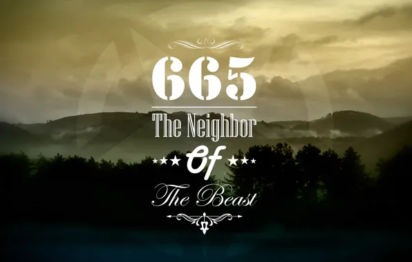 Forest, fog, beast, hipster, 665, neighbor