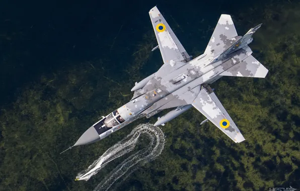 Sea, Wave, Lantern, Ukraine, Cockpit, Su-24M, Ukrainian air force, Bomber