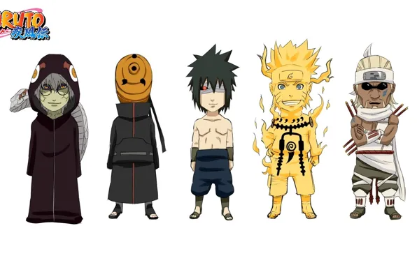 Sasuke, Naruto, Anime, Naruto Shippuden, Tobi, Killer Bee, Kabuto