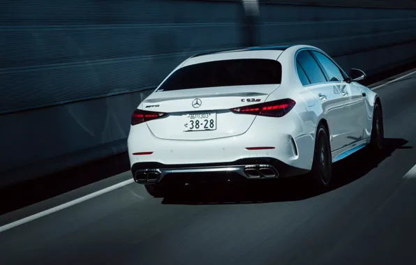 Picture Mercedes-Benz, Mercedes, AMG, C-Class, rear view, C-Class, Mercedes-AMG C 63 S E Performance