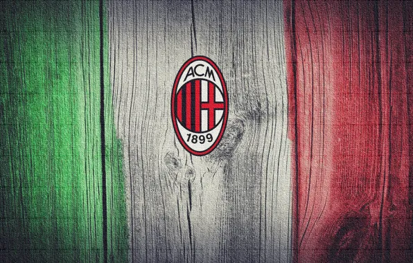 Picture Italy, flag, A.C Milan