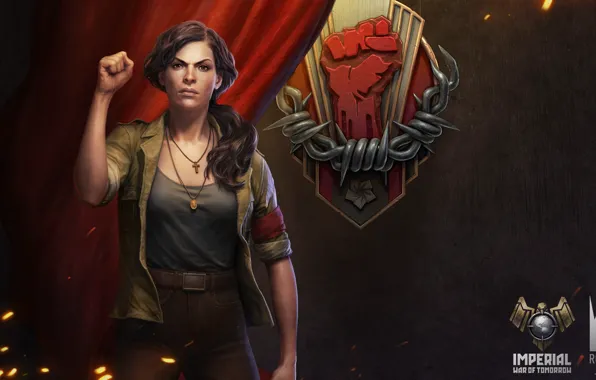 Look, woman, fist, Imperial - War of Tomorrow, Magdalena Cortez