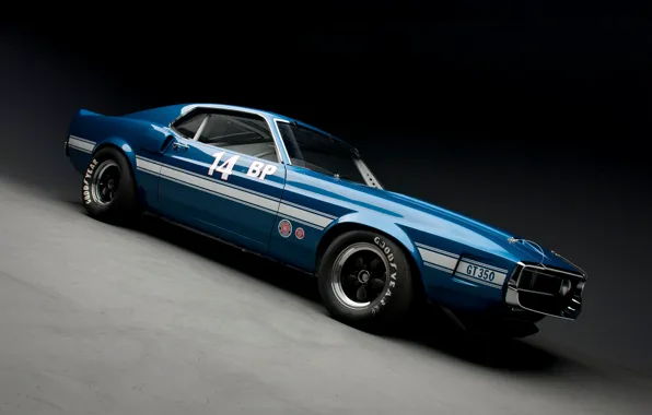 Shelby, muscle car, GT350, 1969 Shelby GT350
