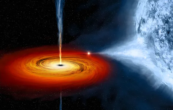 Light, star, black hole