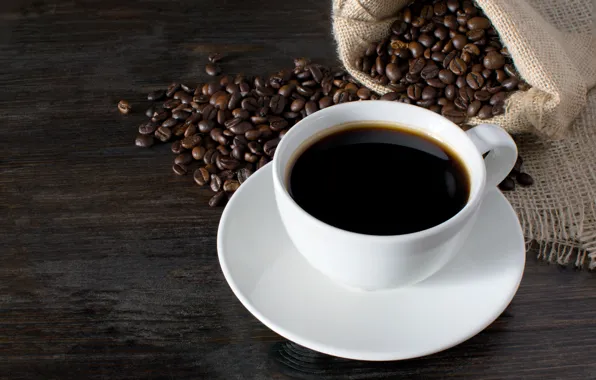 Background, Coffee, Cup, drink, Coffee beans, Bag