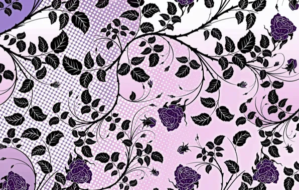 Picture flowers, background, pattern, roses