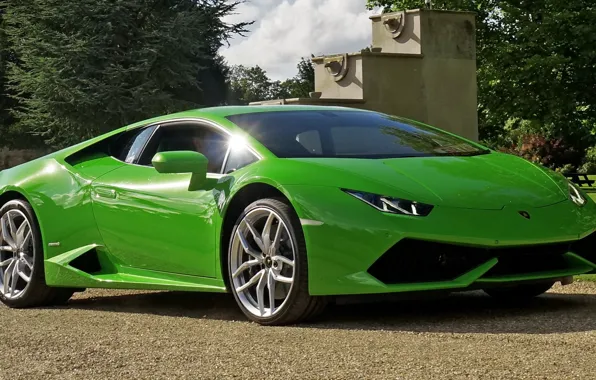 Green, Lamborghini, Huracan