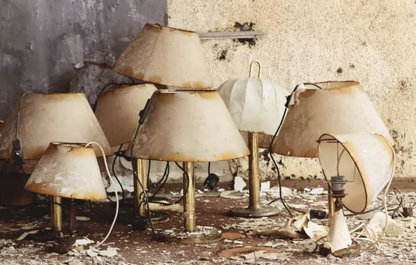 Background, lamp, stuff