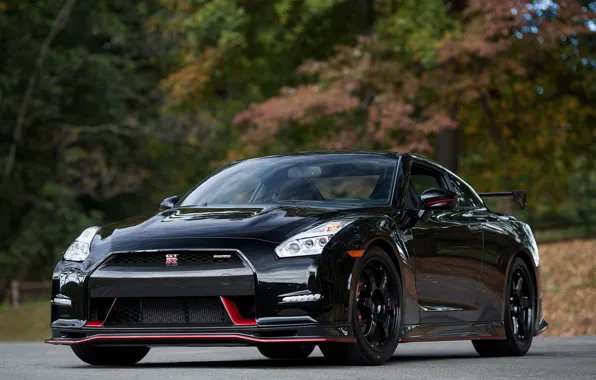 Nissan, GT-R, Black, Nismo, 2015