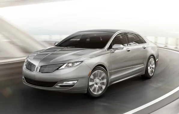 Road, Lincoln, sedan, the front, hybrid, hybrid, Lincoln, mkz