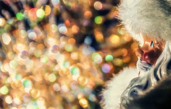 Background, holiday, toy, Santa Claus