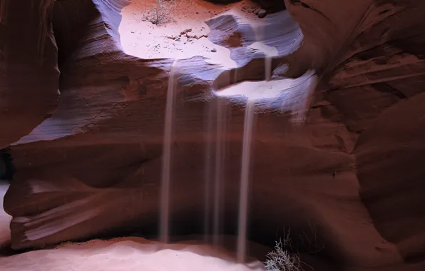 Picture sand, nature, rocks, texture, canyon, cave, antelope canyon, the Sands of time