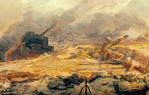 Panorama, Museum, fragment, the hero-city of Volgograd, "Battle of Stalingrad"