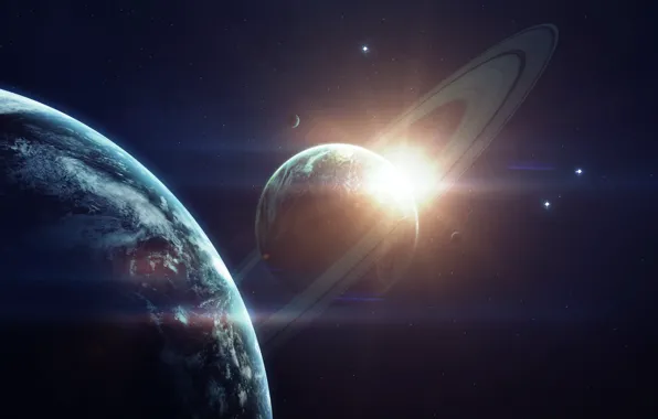 Stars, Planet, Space, Nebula, Star, Planet, Planets, Star