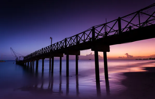 Beach, landscape, sunset, the ocean, pierce