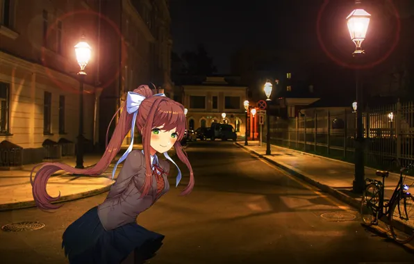 Monica, monika, ddlc, docks docks literary club, doki doki literature club, DLC