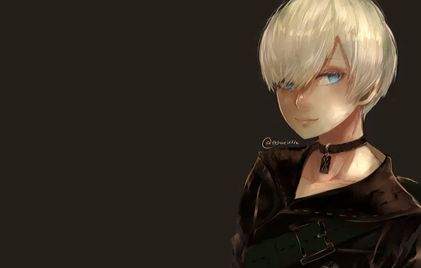 Boy, pendant, blonde, Nier Automata, YoRHa No 9 Type S