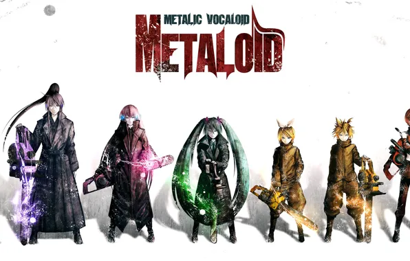 Art, Vocaloid, Hatsune Miku, Metaloid, Vokaloid