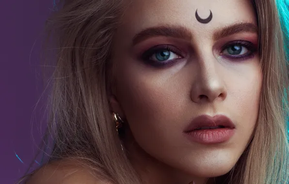 Picture girl, portrait, blonde, Katie Kosova, Katya Kosiv