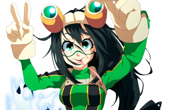 Girl, frog, My Hero Academia, Boku No Hero Academy, My Hero Academy