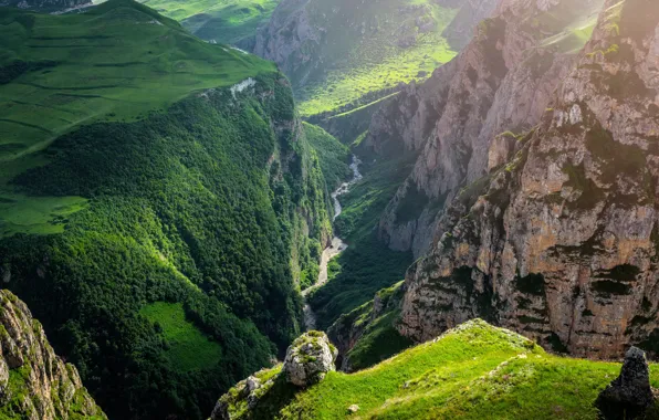 Picture mountains, canyon, Azerbaijan