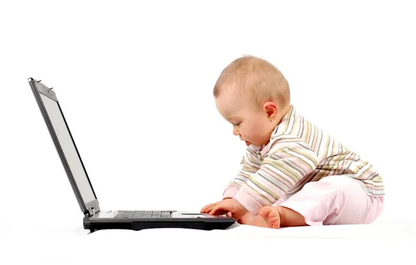 Picture computer, children, technology, baby