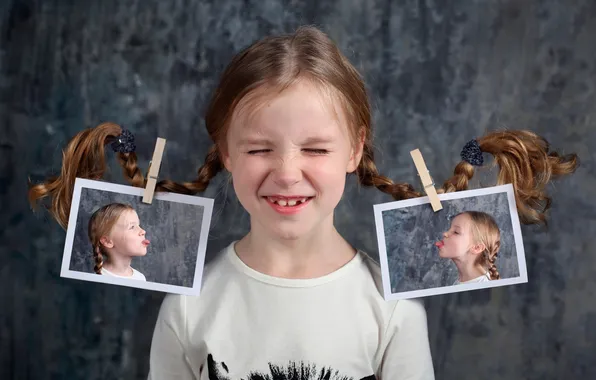 Picture girl, photos, braids