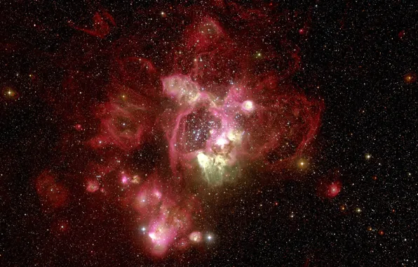 Nebula, Hubble, red, telescope