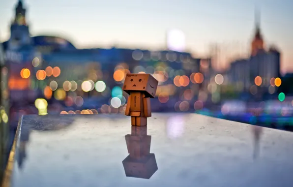 Picture the city, lights, mood, the evening, danbo, danbo