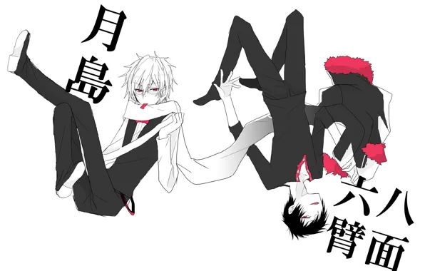 Scarf, guys, Durarara, Durarara, Shizuo Heiwajima, Of Izaya Orihara