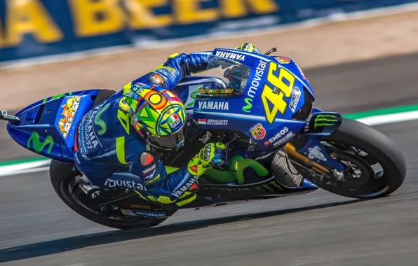 Picture speed, motorcycle, Yamaha, MotoGP, Motorsport, Valentino Rossi, racing, British Grand Prix Silverstone 2017