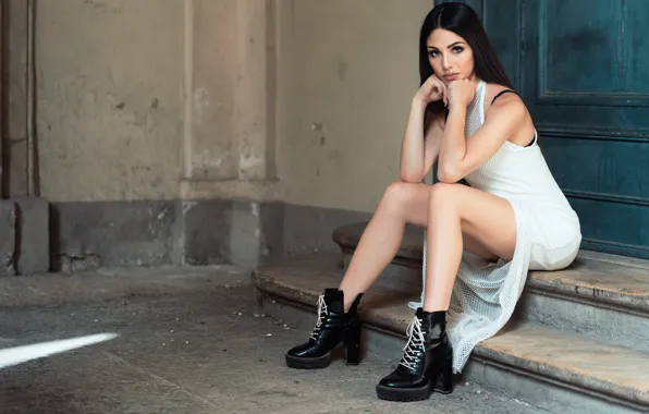 Sexy, brunette, beauty, Sabrina