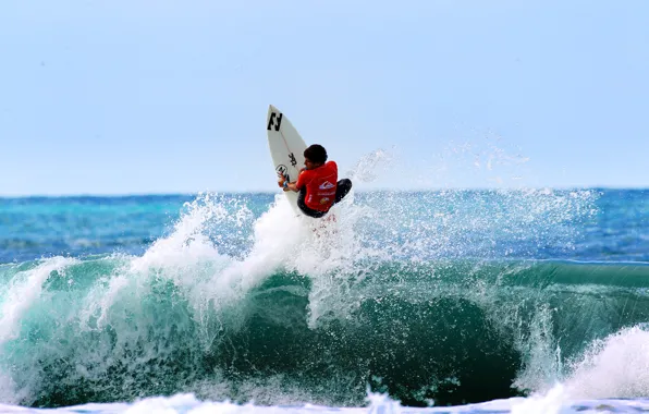 Picture wave, squirt, splash, surfer, surfing, extreme sports, surfboard, Filipe Toledo