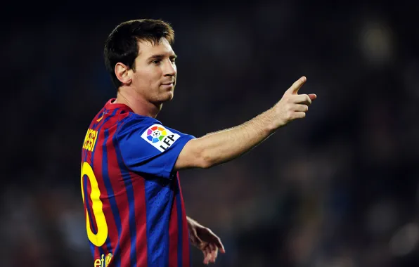 Picture Lionel Messi, Goal, FC Barcelona, The celebration, Camp Nou, Wink