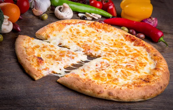 Picture cheese, vegetables, pizza
