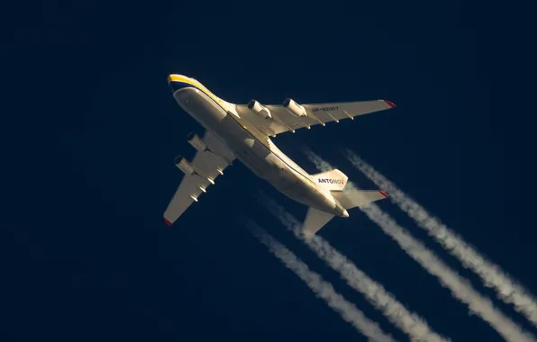 The plane, Ukraine, An-124, Ruslan, In flight, ANTK imeni O. K. Antonova, Military transport aircraft, …