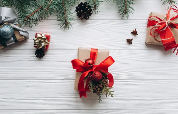 Decoration, gift, new year, Christmas, Christmas, wood, New Year, decoration