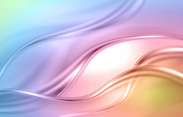 Picture abstraction, background, rainbow, colors, abstract, pastel, waves, rainbow