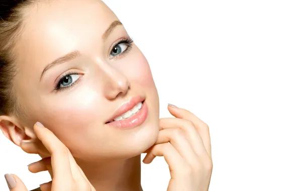 Picture face, smile, model, brunette