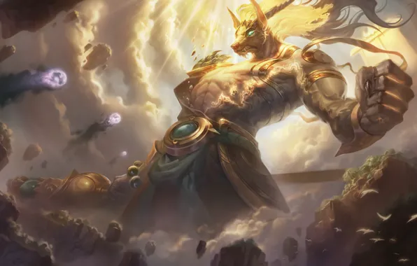 Fantasy, League of Legends, Riot Games, Nasus, Kelly Aleshire