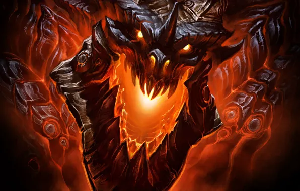 Picture dragon, WoW, Deathwing, deathwing, dragon
