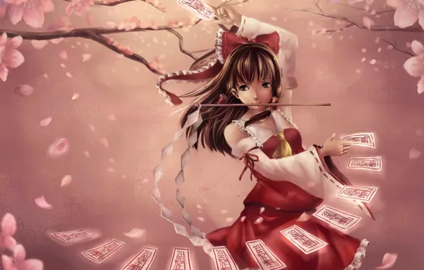 Girl, Sakura, characters, art, pink, spell, wand, sheets