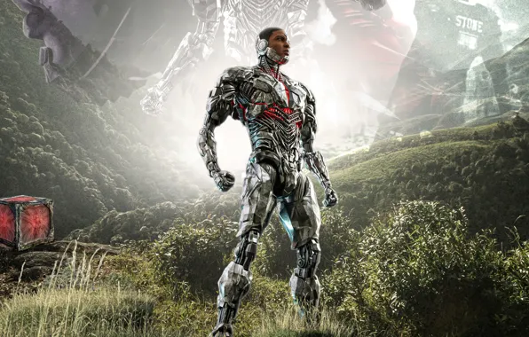 Cyborg, Stone, Mother box