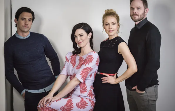 Actors, actress, Milo Ventimiglia, Milo Ventimiglia, Shawn Ashmore, Bridget Regan, Bridget Regan, Shawn Ashmore