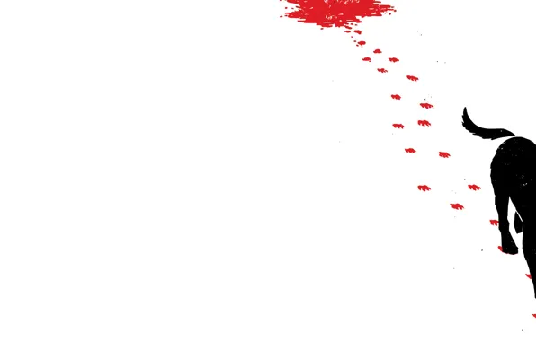 Traces, blood, dog, Hawkeye, Lucky, Pizza Dog