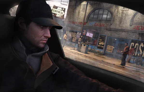 Street, cap, Aiden Pearce, watch dogs