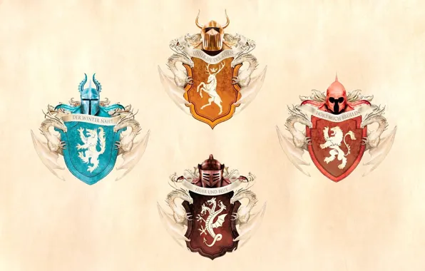 Background, Game Of Thrones, House Stark, House Baratheon, Game Of Thrones, House Targaryen