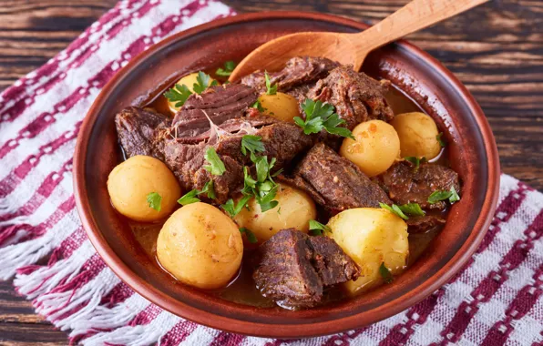 Picture meat, bowl, potatoes, gravy